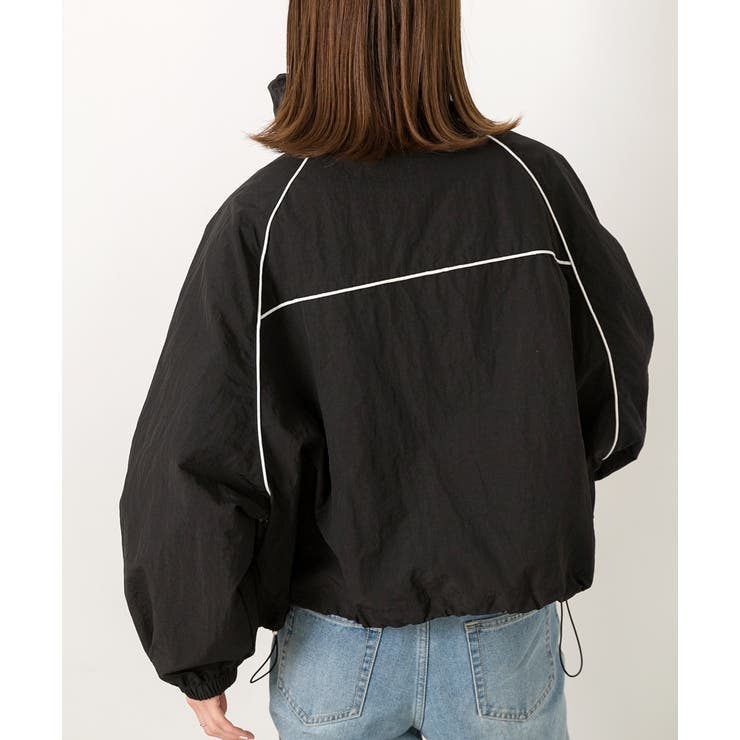 配色パイピングライトブルゾン | ad thie | 詳細画像19 