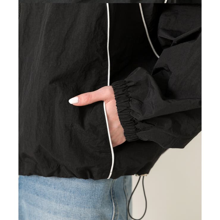 配色パイピングライトブルゾン | ad thie | 詳細画像22 