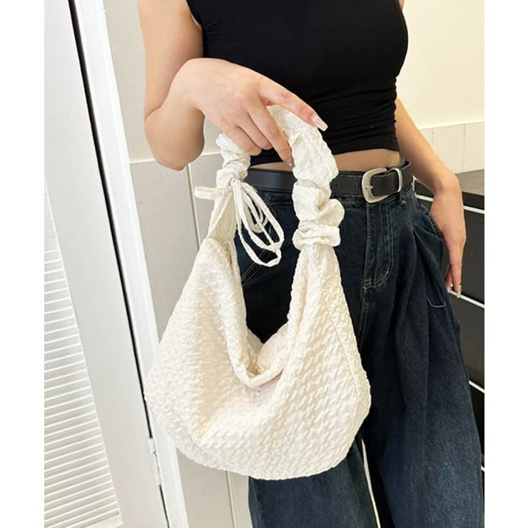 シャーリングストラップエンボスバッグ | ad thie | 詳細画像12 