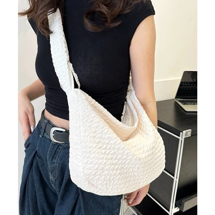 シャーリングストラップエンボスバッグ | ad thie | 詳細画像13 