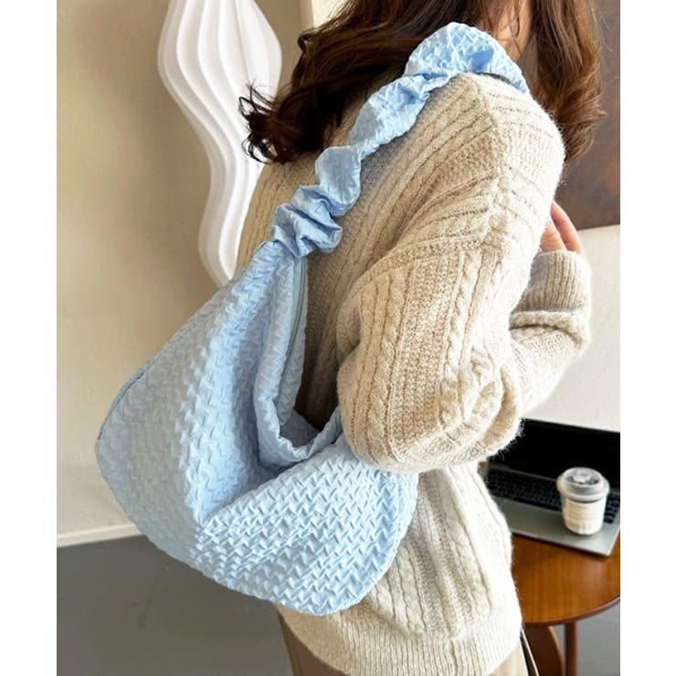 シャーリングストラップエンボスバッグ | ad thie | 詳細画像3 