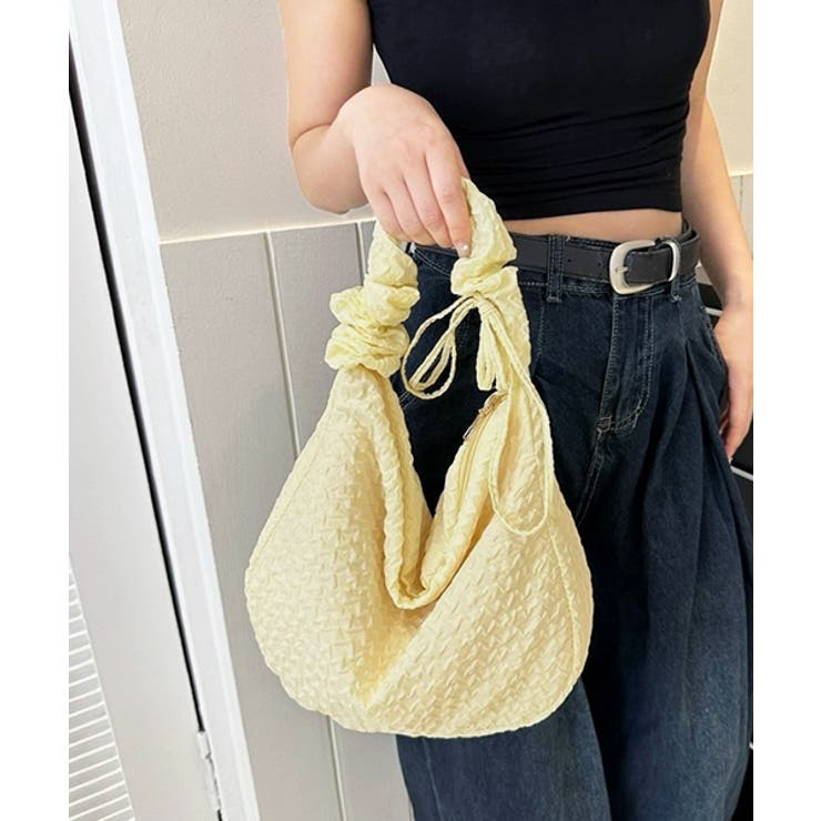 シャーリングストラップエンボスバッグ | ad thie | 詳細画像6 