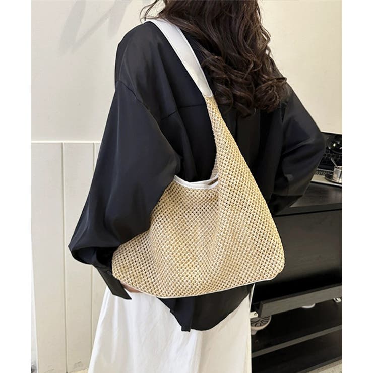 ストロー風メッシュショルダーバッグ | ad thie | 詳細画像4 