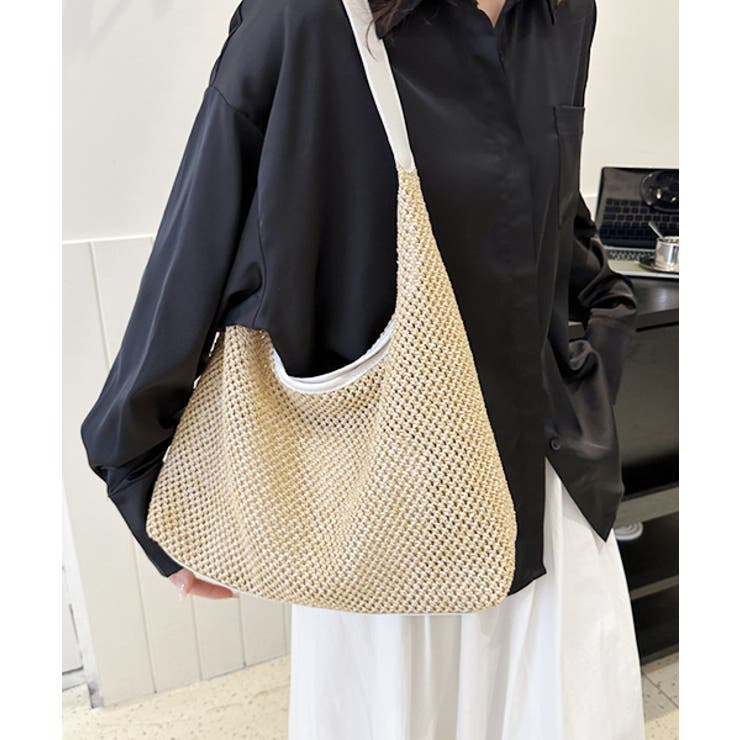 ストロー風メッシュショルダーバッグ | ad thie | 詳細画像5 