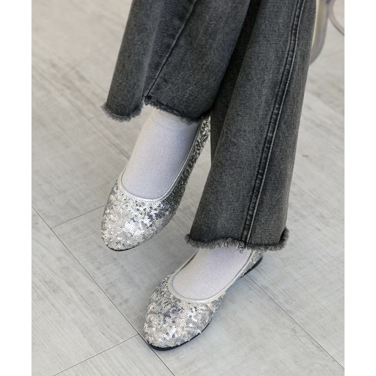 スパンコール バレエシューズ | ad thie | 詳細画像3 