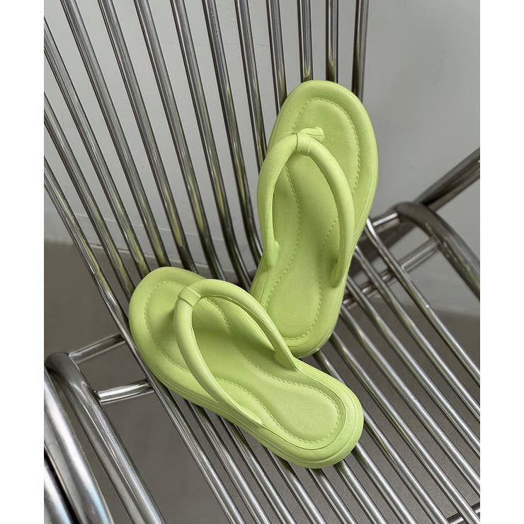 ライトグリーン | クッション トングサンダル | ad thie