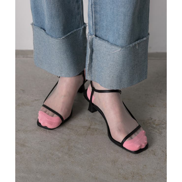 カラバリ豊富 配色シアーソックス | ad thie | 詳細画像24 