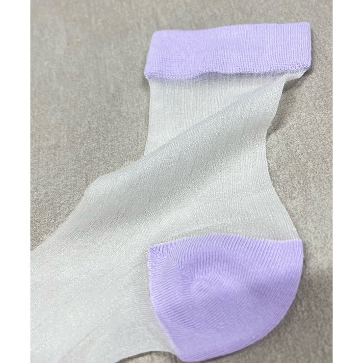 カラバリ豊富 配色シアーソックス | ad thie | 詳細画像36 