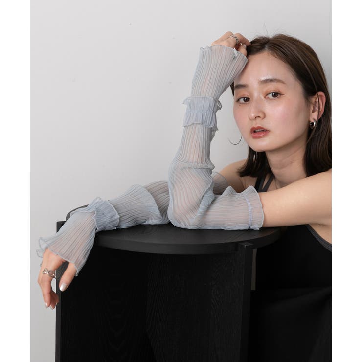 フリルシアー アームカバー | ad thie | 詳細画像24 
