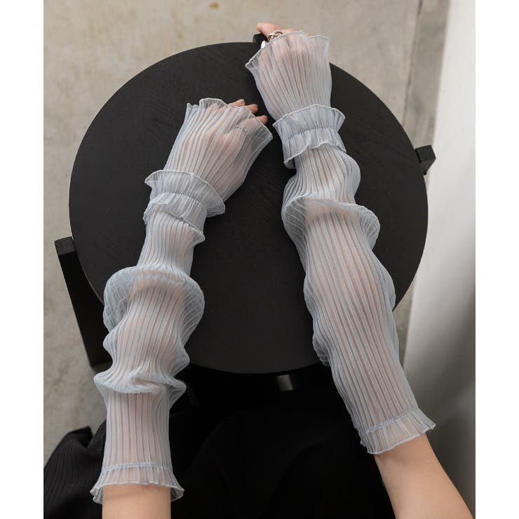 フリルシアー アームカバー | ad thie | 詳細画像26 