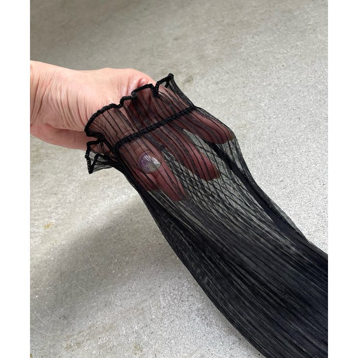 フリルシアー アームカバー[品番：ADEW0004436]｜ad thie（アドティエ