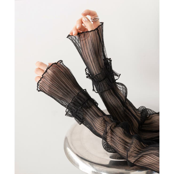 フリルシアー アームカバー | ad thie | 詳細画像4 