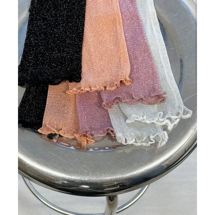 サムホール ラメシアーアームカバー | ad thie | 詳細画像21 