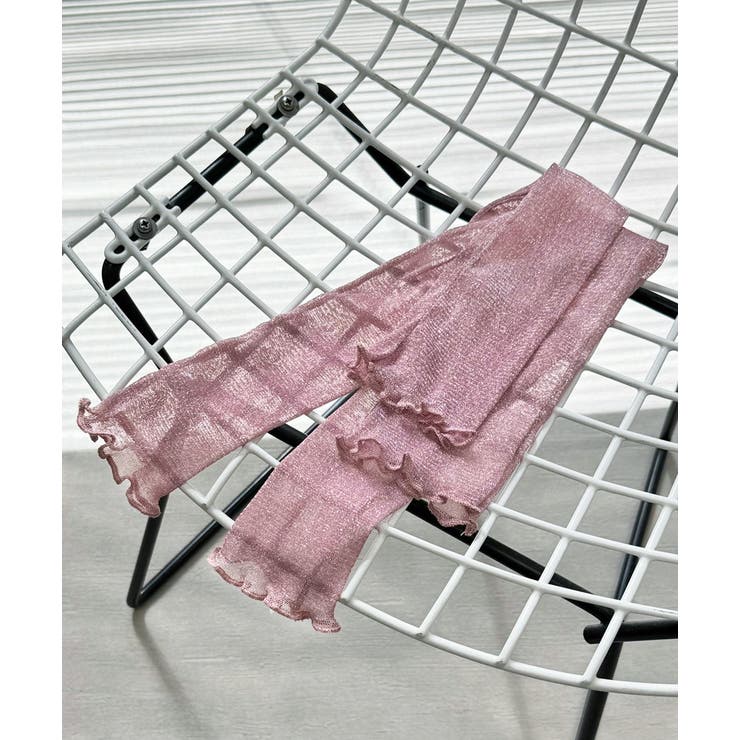 サムホール ラメシアーアームカバー | ad thie | 詳細画像9 