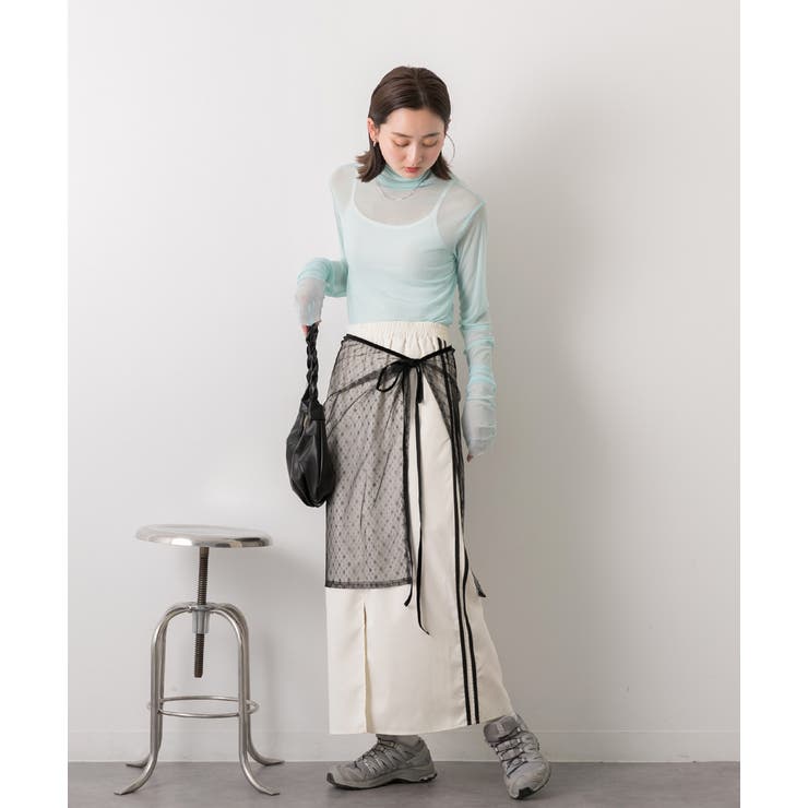 腰紐付き マルチレーススカート | ad thie | 詳細画像11 