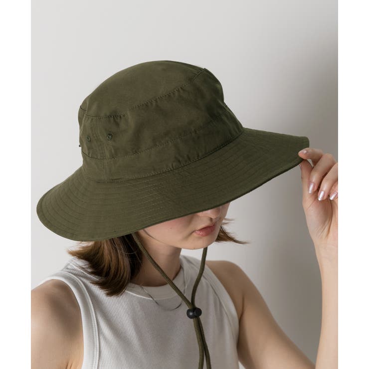 モンクレール サファリハット カーキ Lサイズ 58㎝ レディース 213AC002 ファッション モンクレール サファリハット カーキ L