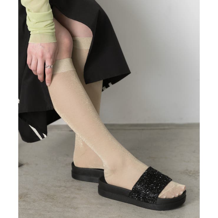 カラバリ豊富 ラメハイソックス | ad thie | 詳細画像18 