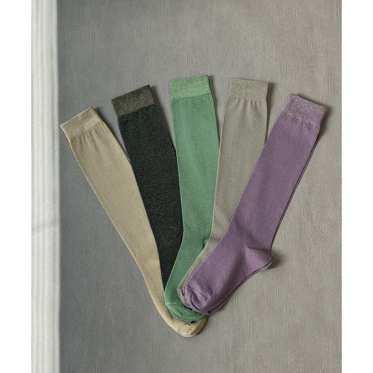 カラバリ豊富 ラメハイソックス | ad thie | 詳細画像27 