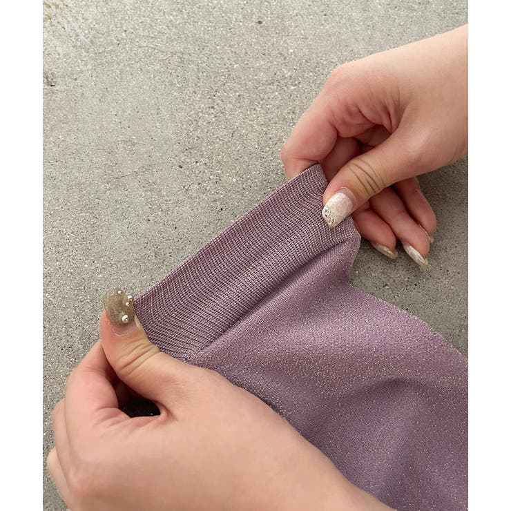 カラバリ豊富 ラメハイソックス | ad thie | 詳細画像30 