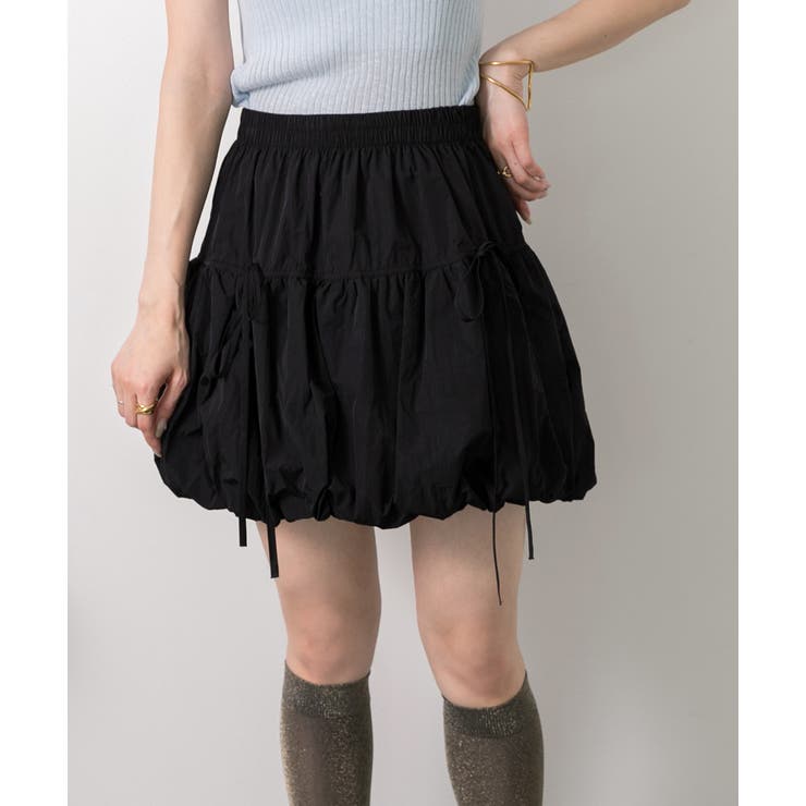 リボン付き バルーンミニスカート | ad thie | 詳細画像10 