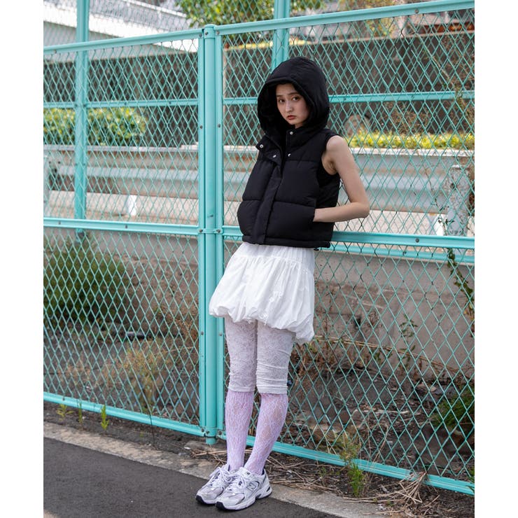 リボン付き バルーンミニスカート | ad thie | 詳細画像16 