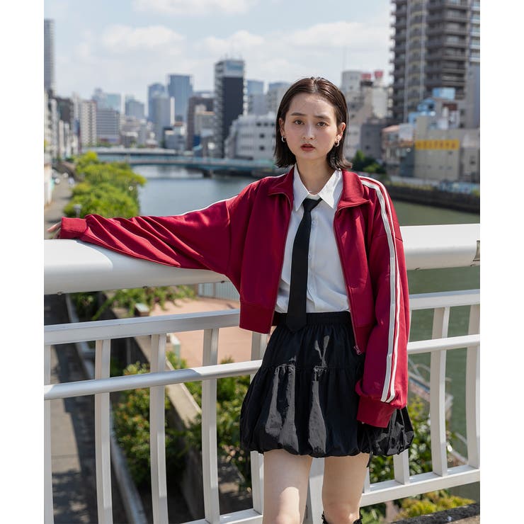 リボン付き バルーンミニスカート | ad thie | 詳細画像3 