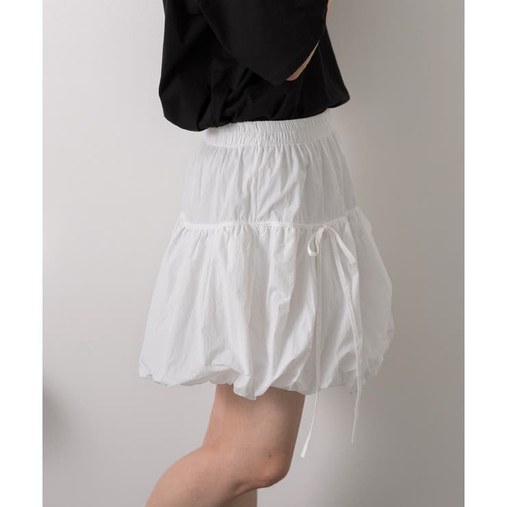 リボン付き バルーンミニスカート | ad thie | 詳細画像30 