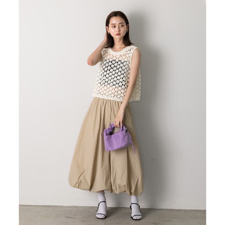 バルーンボリュームロングスカート | ad thie | 詳細画像10 