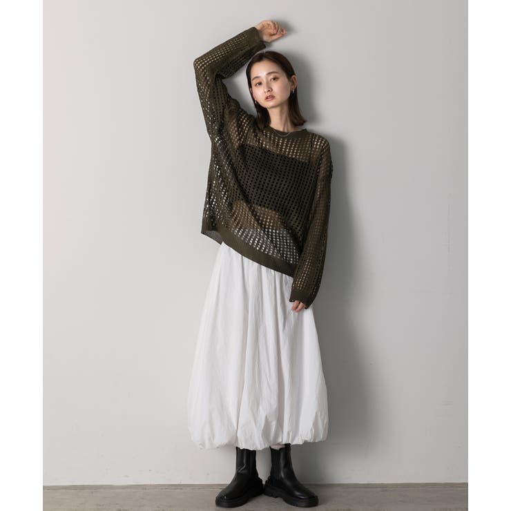 バルーンボリュームロングスカート | ad thie | 詳細画像30 