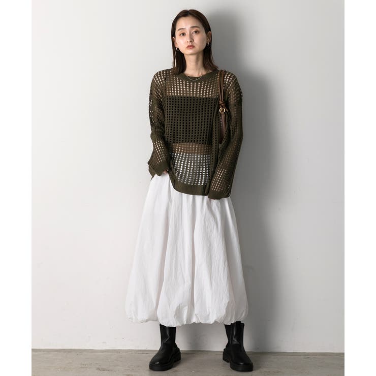 バルーンボリュームロングスカート | ad thie | 詳細画像31 