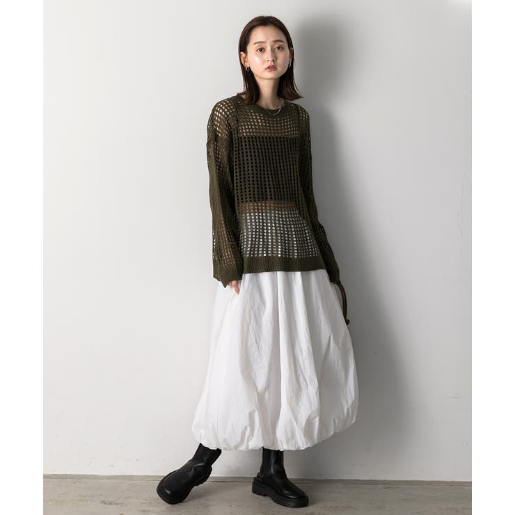 バルーンボリュームロングスカート | ad thie | 詳細画像33 