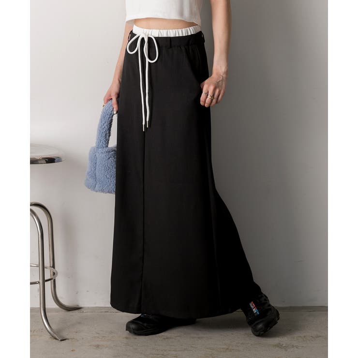 ダブルウエスト Iラインスカート | ad thie | 詳細画像22 