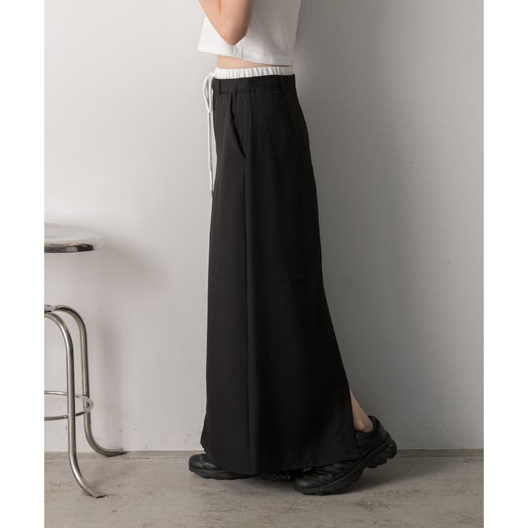 ダブルウエスト Iラインスカート | ad thie | 詳細画像23 