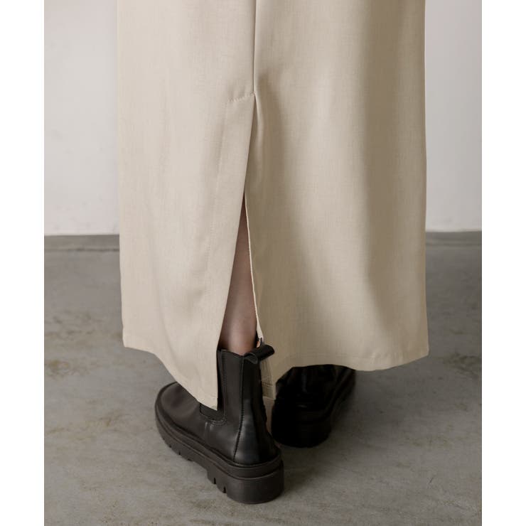 ダブルウエスト Iラインスカート | ad thie | 詳細画像33 