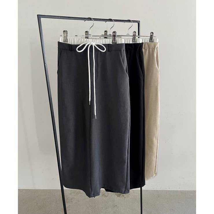 ダブルウエスト Iラインスカート | ad thie | 詳細画像34 