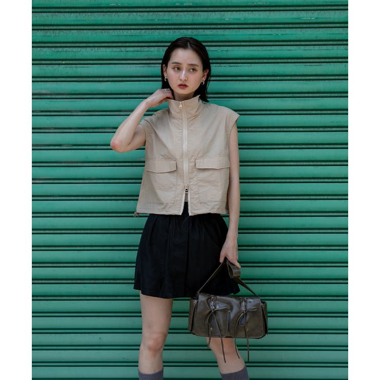 ドローコード付き ミニスカート | ad thie | 詳細画像25 