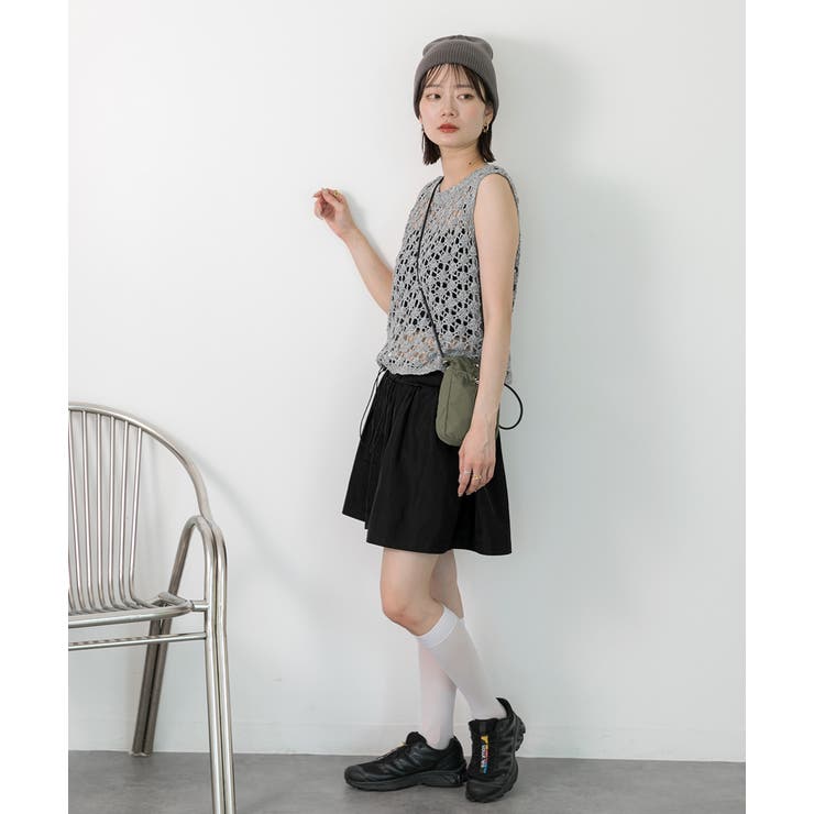 ドローコード付き ミニスカート | ad thie | 詳細画像27 