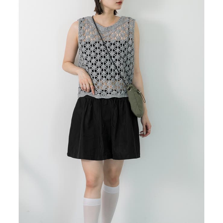 ドローコード付き ミニスカート | ad thie | 詳細画像28 