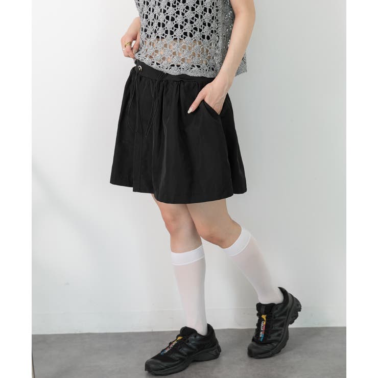 ドローコード付き ミニスカート | ad thie | 詳細画像29 