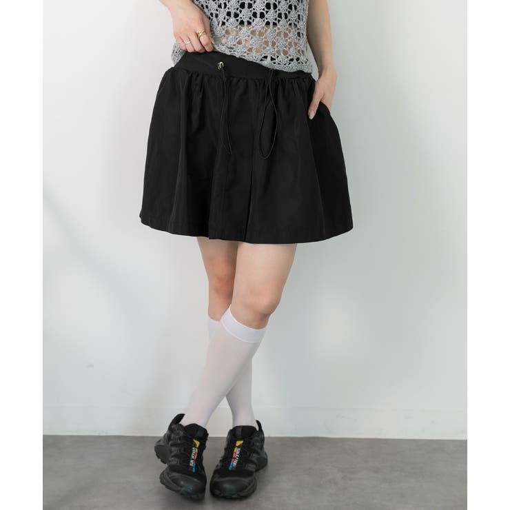 ドローコード付き ミニスカート | ad thie | 詳細画像30 