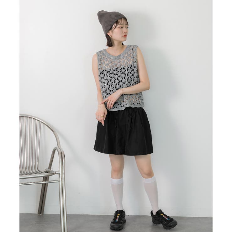 ドローコード付き ミニスカート | ad thie | 詳細画像31 