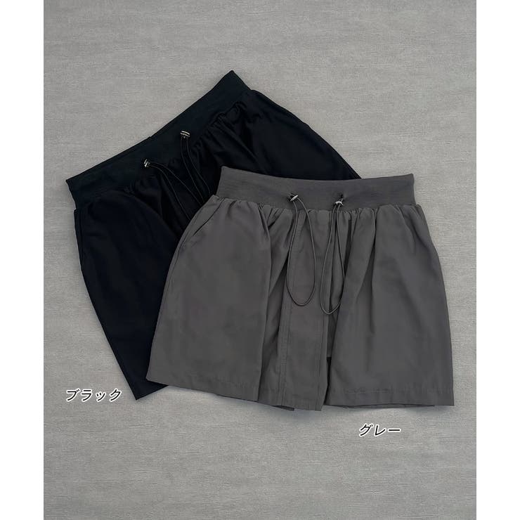 ドローコード付き ミニスカート | ad thie | 詳細画像47 