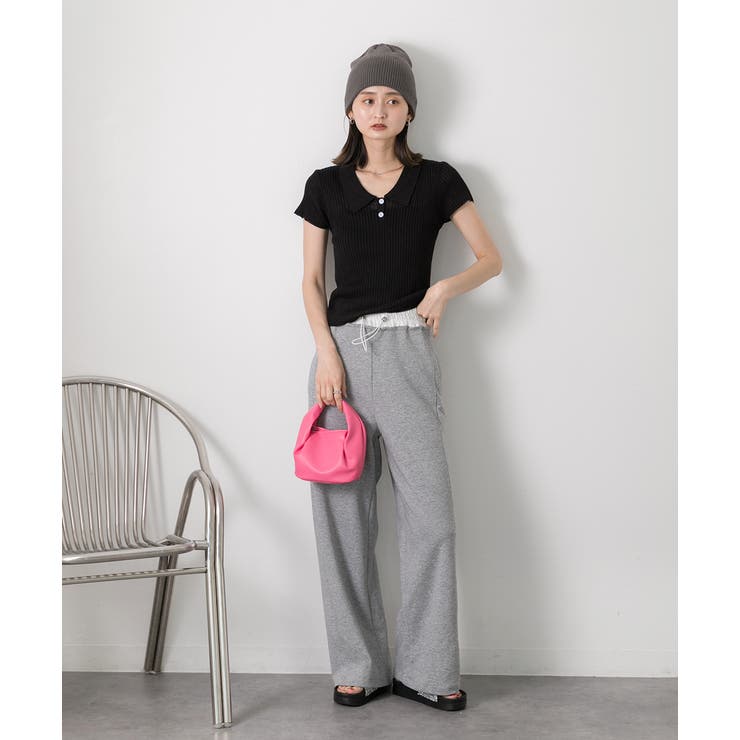 ダブルウエスト スウェットパンツ | ad thie | 詳細画像2 