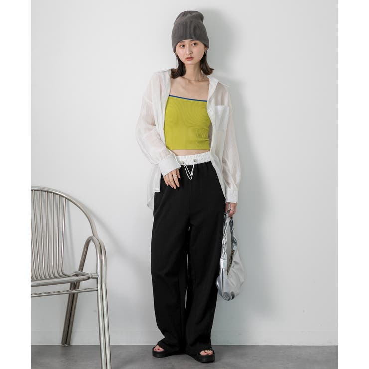 ダブルウエスト スウェットパンツ | ad thie | 詳細画像21 