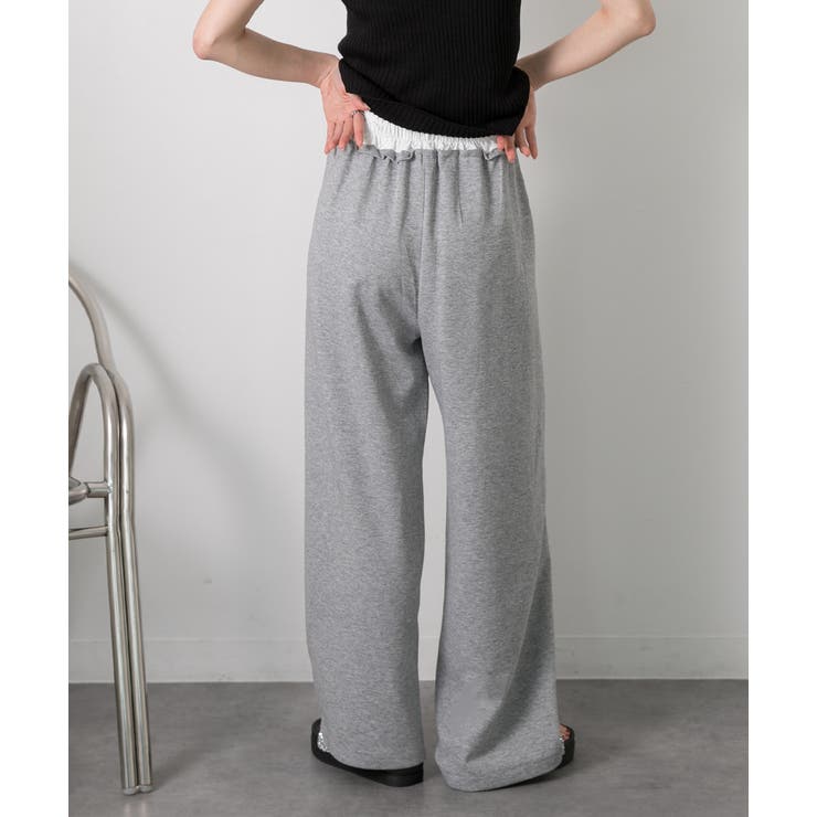 ダブルウエスト スウェットパンツ | ad thie | 詳細画像5 