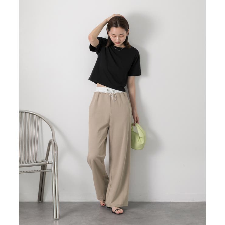 ダブルウエスト スウェットパンツ | ad thie | 詳細画像50 