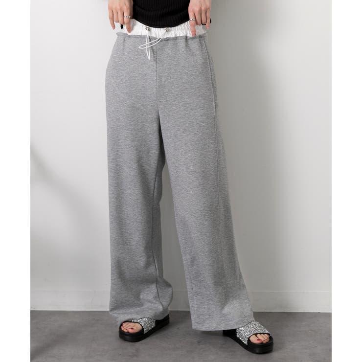 ダブルウエスト スウェットパンツ | ad thie | 詳細画像8 