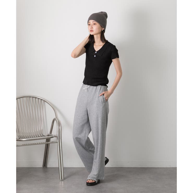 ダブルウエスト スウェットパンツ | ad thie | 詳細画像9 