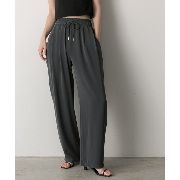 グレー | とろみリラックス イージーパンツ | ad thie