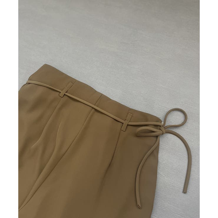 バラモチーフ付き とろみワイドパンツ | ad thie | 詳細画像42 